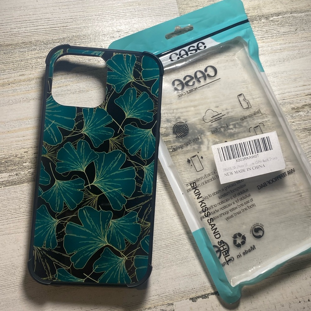 Art Leaf Pattern Designed iphone Case For iPhone 13 and 13 Pro Max 6.7-inch